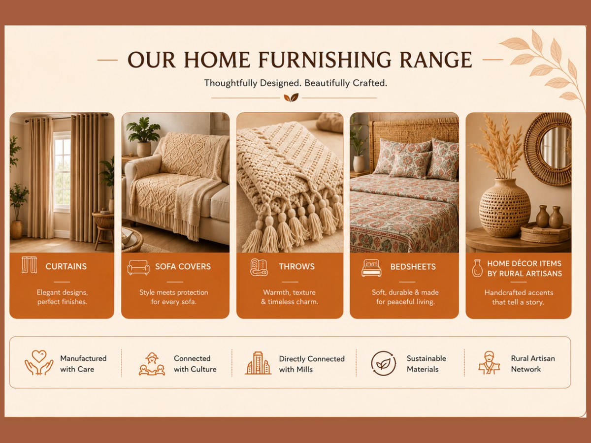 Vingrow home furnishing collection for coordinated interiors